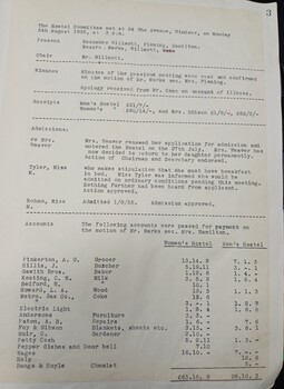 Minutes from the August 5, 1935 meeting