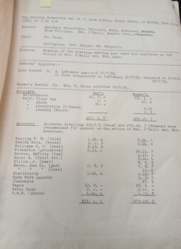 Minutes from the July 31, 1939 meeting