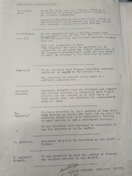 Minutes from the July 6 1928 meeting