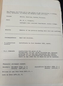 Minutes from the February 5, 1932 meeting