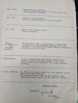 Minutes from the February 5, 1932 meeting