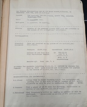 Minutes from the June 7, 1944 meeting