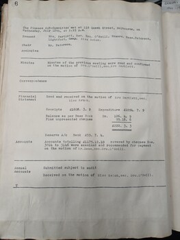 Minutes from the July 12, 1944 meeting