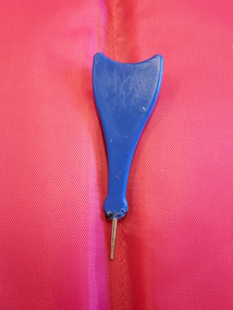 Blue plastic stylus with metal tip