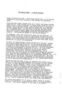 Typed sheet of information