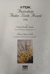 White paper with black writing and illustration of wattle