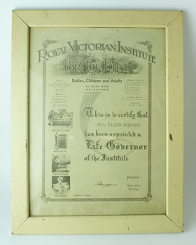 Gray writing on white paper with black and white images