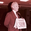 Arthur Wilkins speaking at John Wicking's farewell