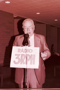 John Wilson speaking at John Wicking's farewell