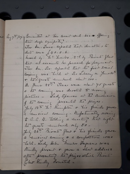 Minutes of the Victorian Association of Braille Writers entertainment committee