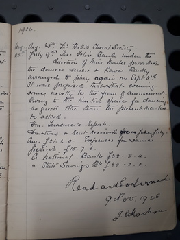 Minutes of the Victorian Association of Braille Writers entertainment committee