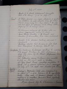 Minutes of the Braille Entertainment Committee July 2nd, 1940