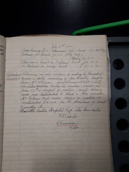 Minutes of the Braille Entertainment Committee July 2nd, 1940