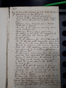 Minutes of the Braille Entertainment Committee November 9th, 1926