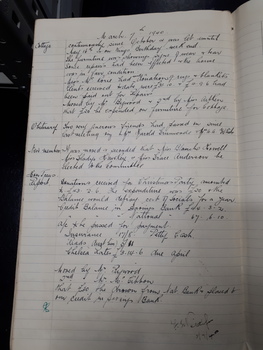 Minutes of the Braille Entertainment Committee March 7th, 1940
