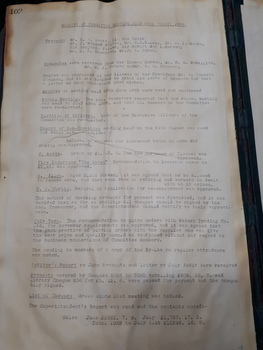 Minutes of the Sydney Industrial Blind Committee meeting 1937