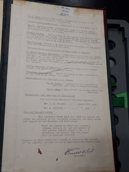 Minutes of the Sydney Industrial Blind Committee meeting 1937