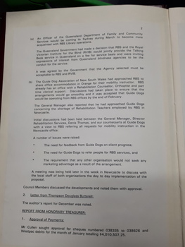 Minutes of Council meeting held February 22nd, 1993