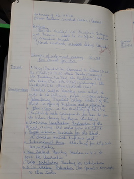 Meeting minutes of the Australian and New Zealand Association of Teachers of the Blind (later Visually Handicapped)