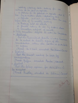 Meeting minutes of the Australian and New Zealand Association of Teachers of the Blind (later Visually Handicapped)