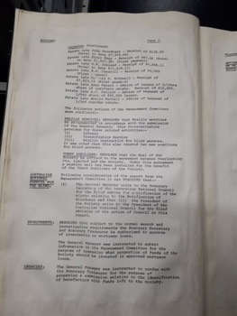 Minutes of the Royal Blind Society of NSW Council meeting