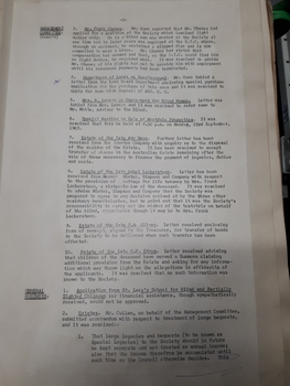 Minutes of the Royal Blind Society of NSW Council meeting