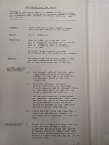 Meeting minutes from 20 June 1975