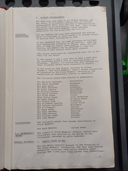 Meeting minutes from 24 February 1986