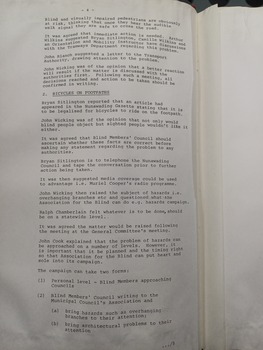 Meeting minutes from 24 February 1986