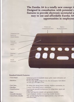 Brochure for Eureka computer