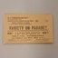 Rectangular paper ticket for Variety Parade