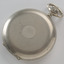 Silver fob watch with patterned cover