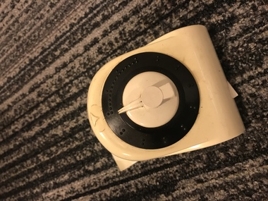 White base with black plastic timer frame