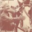 Arthur Wilkins pats a Clydesdale at the Kooyong Fair