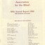 Title page of 1984 Annual Report with names of officer bearers and committee