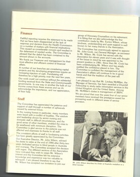 John Wilson describes his OAM to a blind member