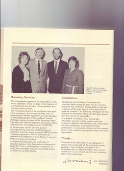 Jennifer Gibbons, John Cook, Lindsay Mc Millan and Margaret Lawrence