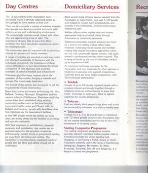 Day Centres and Domiliciary Services information