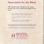 Back cover of report advising how bequests can be made