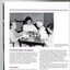 Three female residents knit and sew at a table with a volunteer