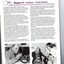 An elderly man uses a ham radio.  A male speaks with an elderly female holding a white cane.
