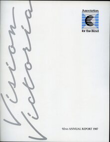 Vision Victoria written on side.  AFB logo on white background in top left hand corner.
