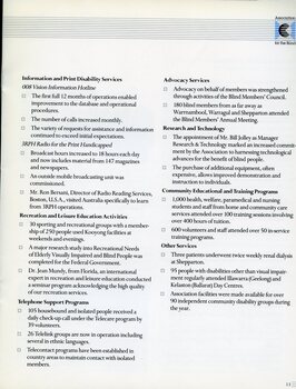 List of service achievements for AFB