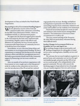 Merle Bowers hands Dorothy Baxter at cup of tea.  Verona Monkhouse enjoying music with therapist Rhonda Brand.