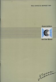 Front cover with lines across page and AFB stylised logo