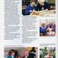 Volunteer helps a day centre member with the loom.  2 day centre members pat a dog.  A woman helps an elderly man use a magnifying glass.  A woman holds the Royal Horticultural Society of Victoria award at Mt Eliza.