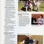 Lady riding on a horse with two helpers and man holding reins.  Occupational Therapy student speaks with a blind member. Volunteer Gail Tregaskis makes her 5000th telecare call with another volunteer beside her, holding flowers.