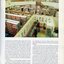 Overhead view of Braille and Talking Book library, with two men using the duplicators, one man shelving audio books and four female staff working at various tasks.