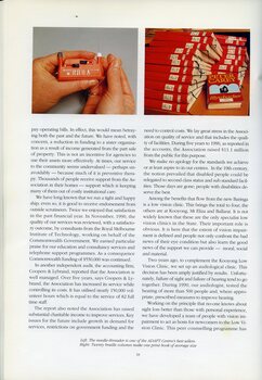 Hands demonstrating an Infila needle threader.  Twenty braille volumes that comprise of Peter Carey's Illywhacker next to the print book.