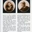 Portrait of May Harrison and Tilly Aston.  Small image of a woman hand punching braille with a frame and backboard.